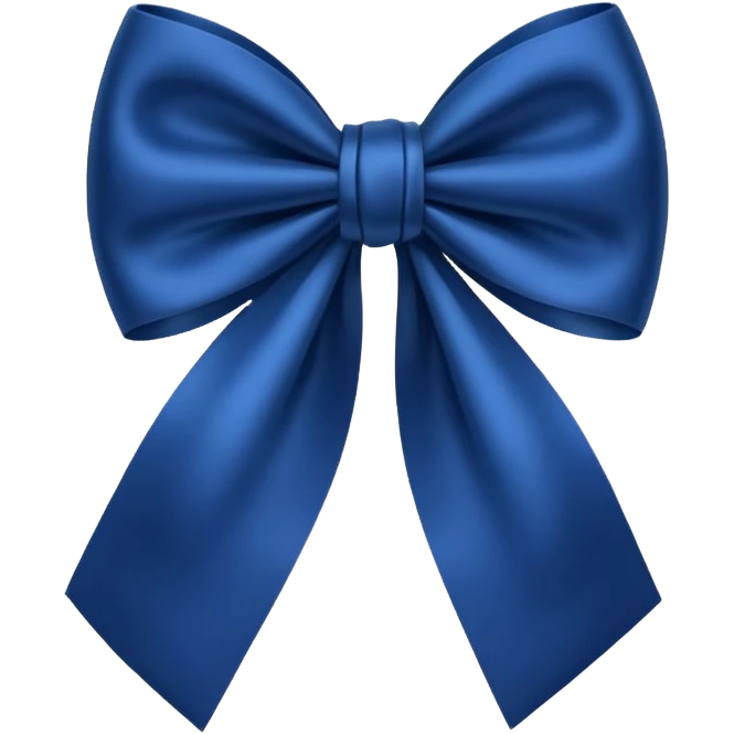 Laço azul escuro emoji