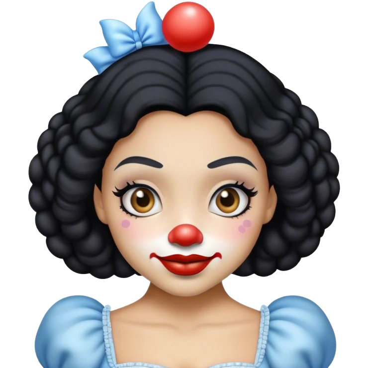 lightskin clown cinderella with black 4c hair texture  emoji