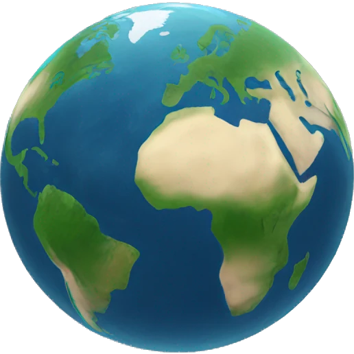 earth with localisation emoji