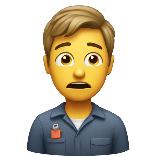 stressed worker emoji