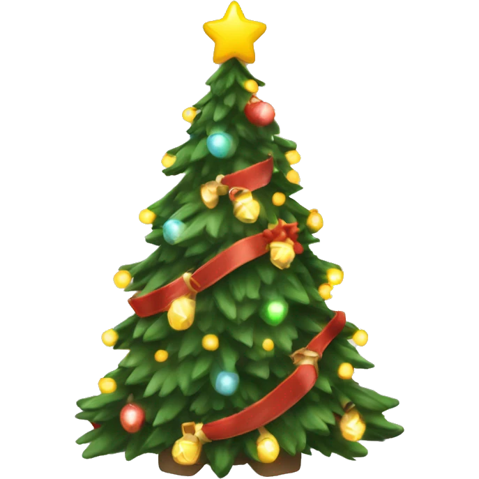 ￼ Christmas tree, lights emoji