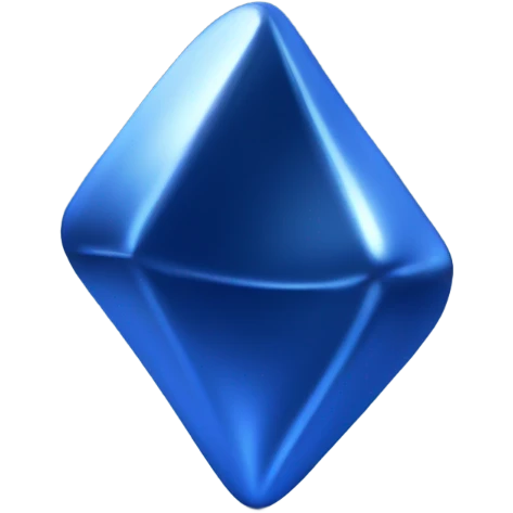 a single piece of cobalt metal emoji