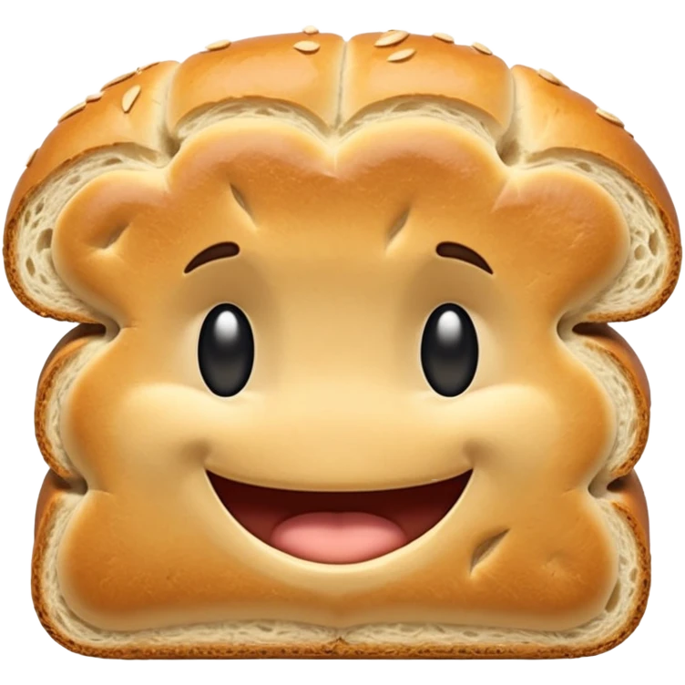 Bread with a big jawline emoji