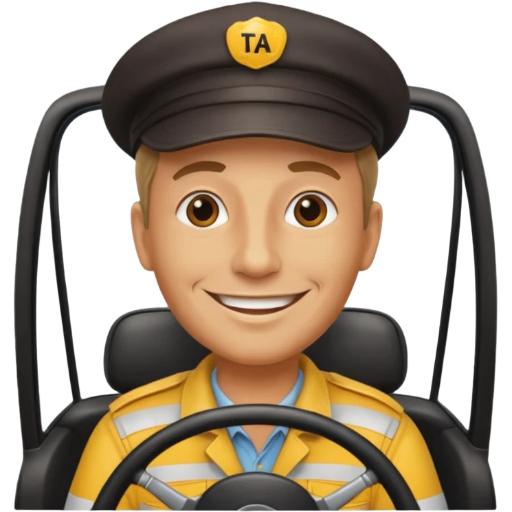 Taxi driver emoji