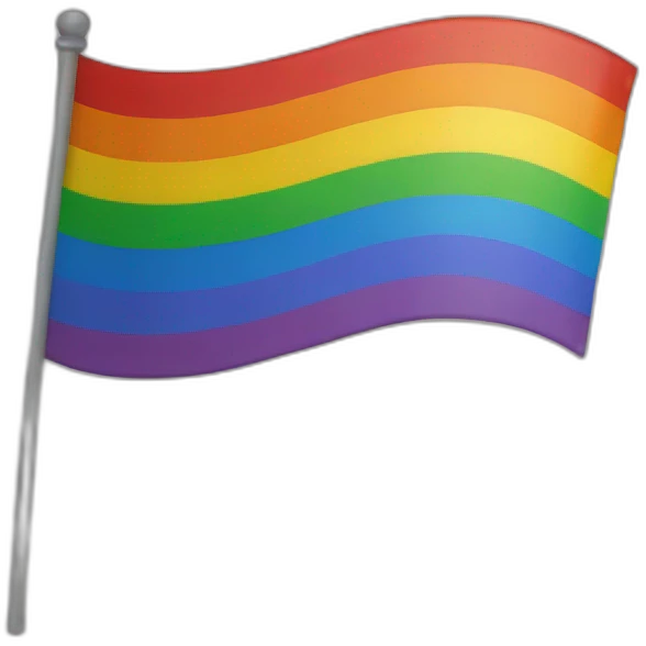 Bandera gay emoji