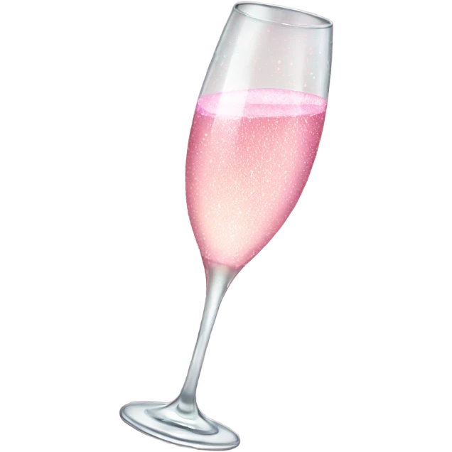 Pink sparkling champagne  emoji