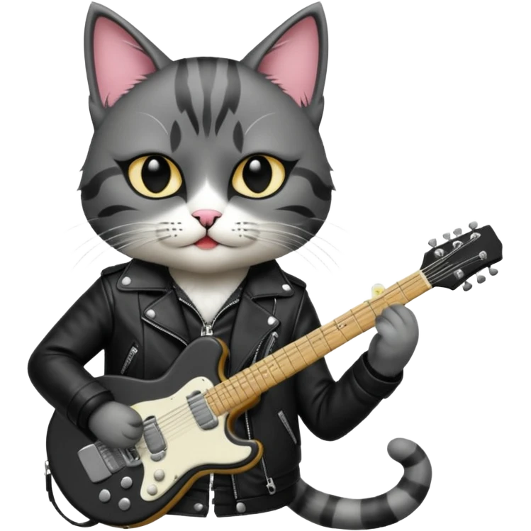 rock n roll cat emoji
