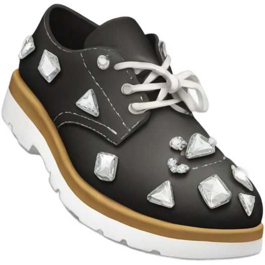 Shoes with diamonds attached emoji