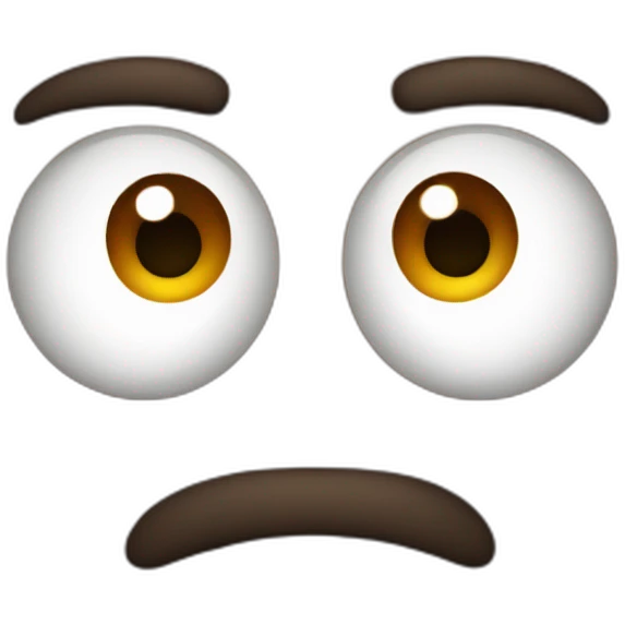 bomb face brown eyes with goatee emoji