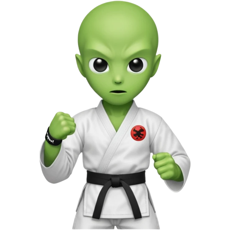 karate, alien emoji