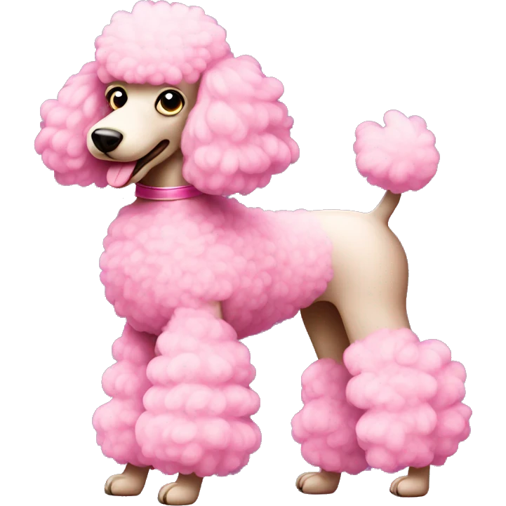 Pink poodle  emoji