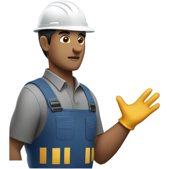 Latino blue collar man emoji