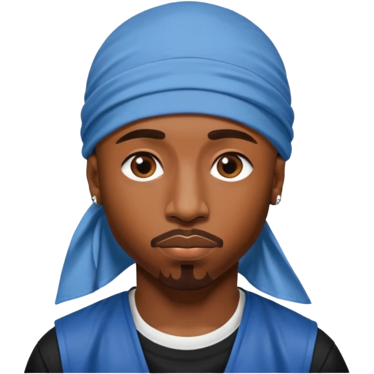2Pac only face and durage emoji