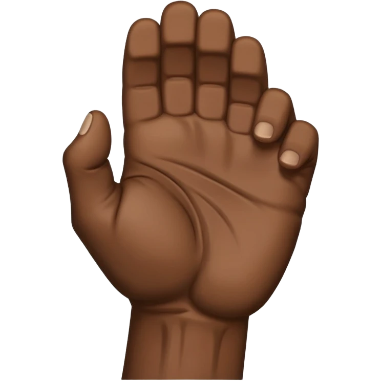 rear of veiny fist backview emoji