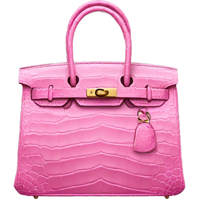 pink crocodile birkin  emoji