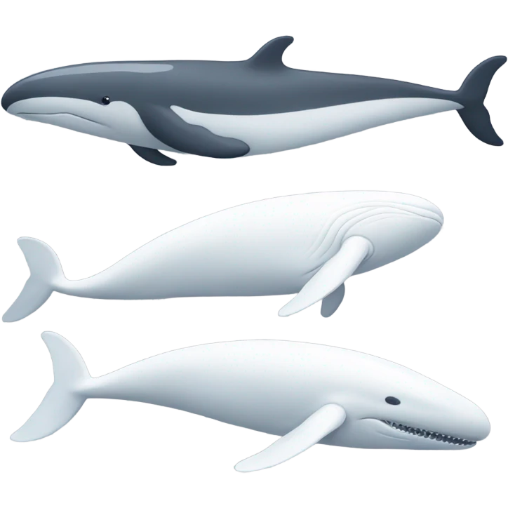 white whale , underside emoji