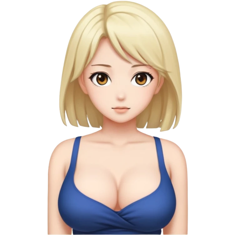 Anime girl with big tits emoji