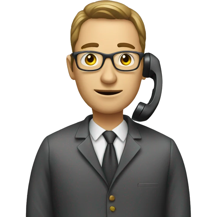 scammer who calls someone on the phone emoji