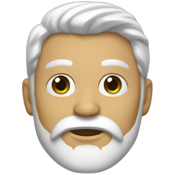 Barba blanca emoji