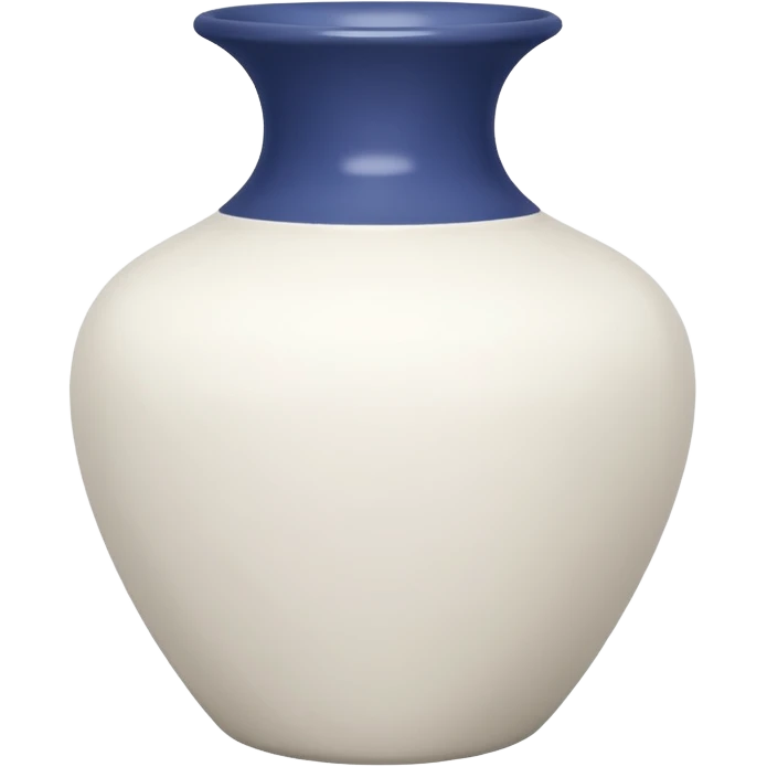 vaso branco sem flores emoji