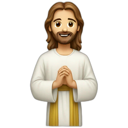 Jésus qui prie avec ses disciples emoji