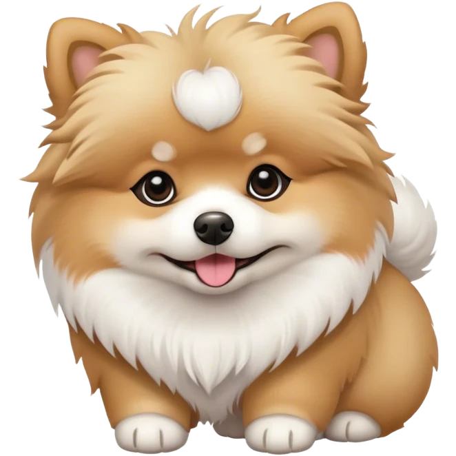 Pomeranian Bichon mix  emoji