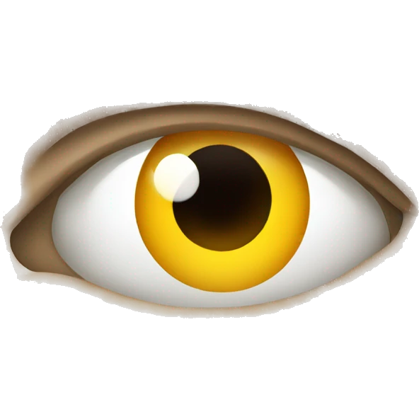 default iOS emoji eye but looking side emoji