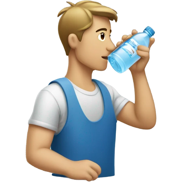 No drinking from water bottle  emoji