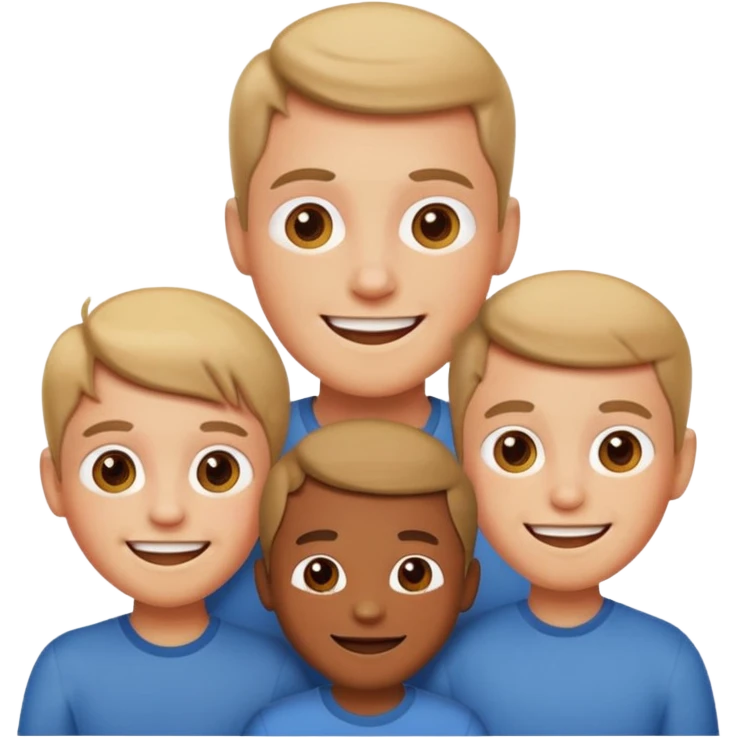 happy brother, apple emoji style, happy family emoji