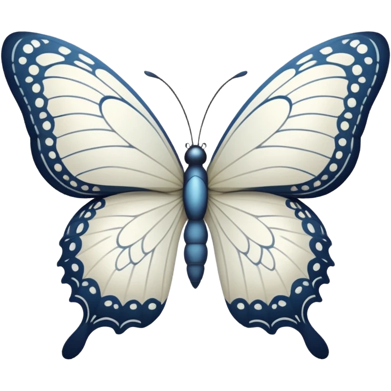 white butterfly emoji