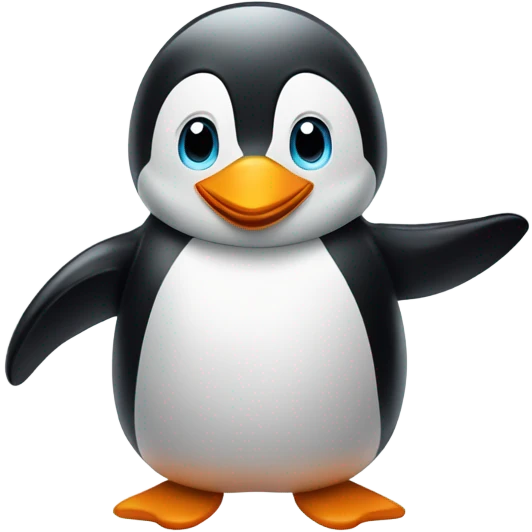 Happy penguin emoji