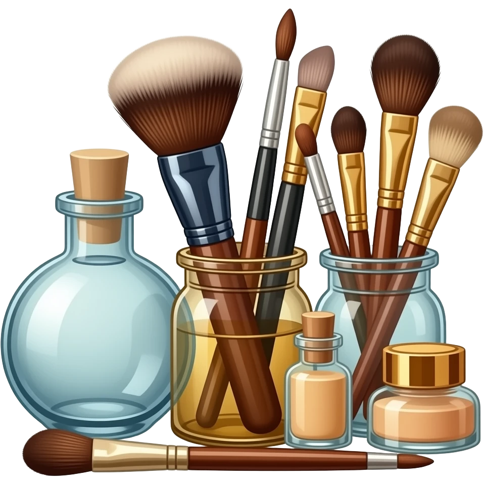 make-up set vintage emoji