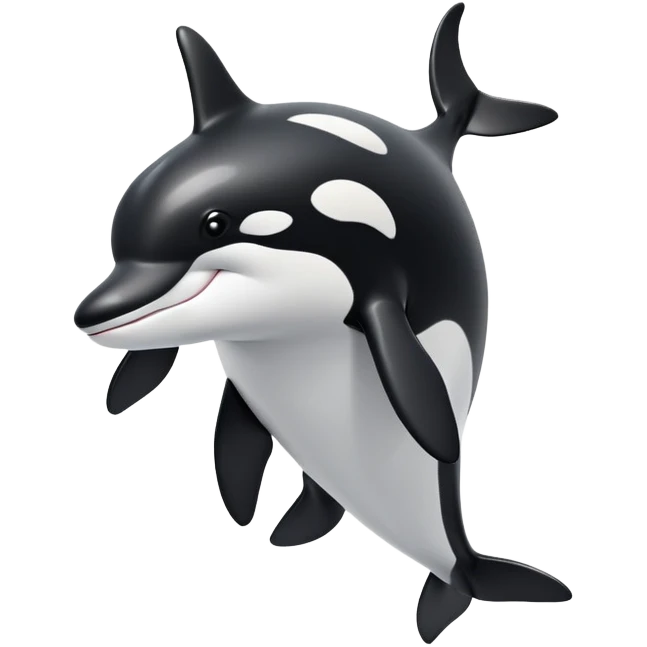 orca with dog legs emoji