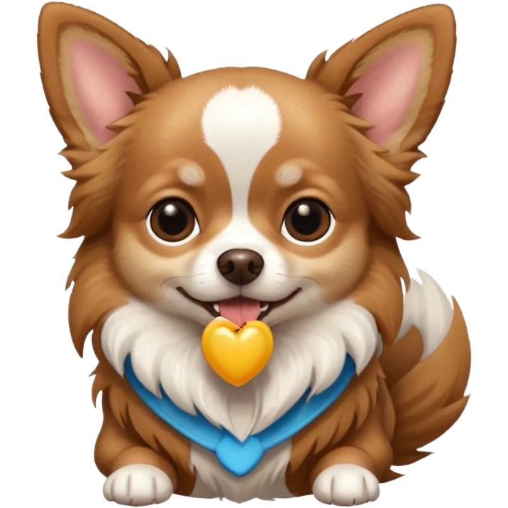 chihuaha long hair emoji
