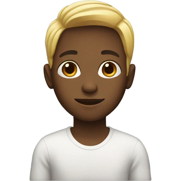 black blonde boy emoji