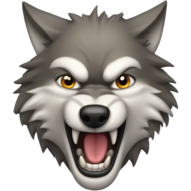 a howling wolf emoji