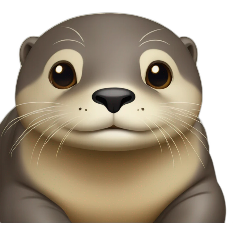 Loutre sur tortue emoji