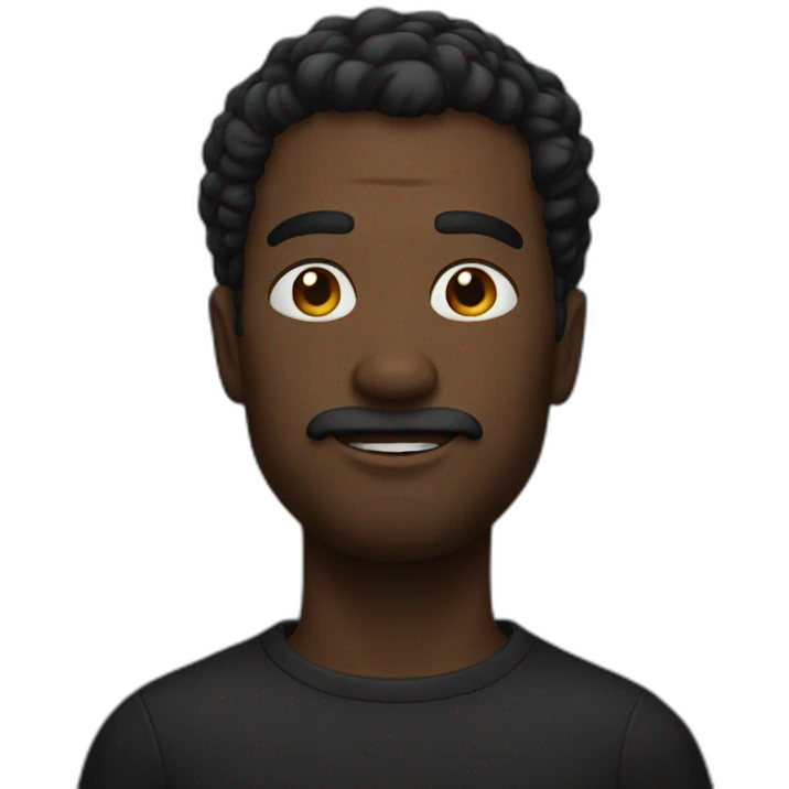 homme noir emoji