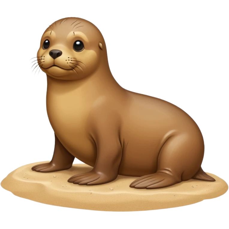 Sealion on the beach emoji