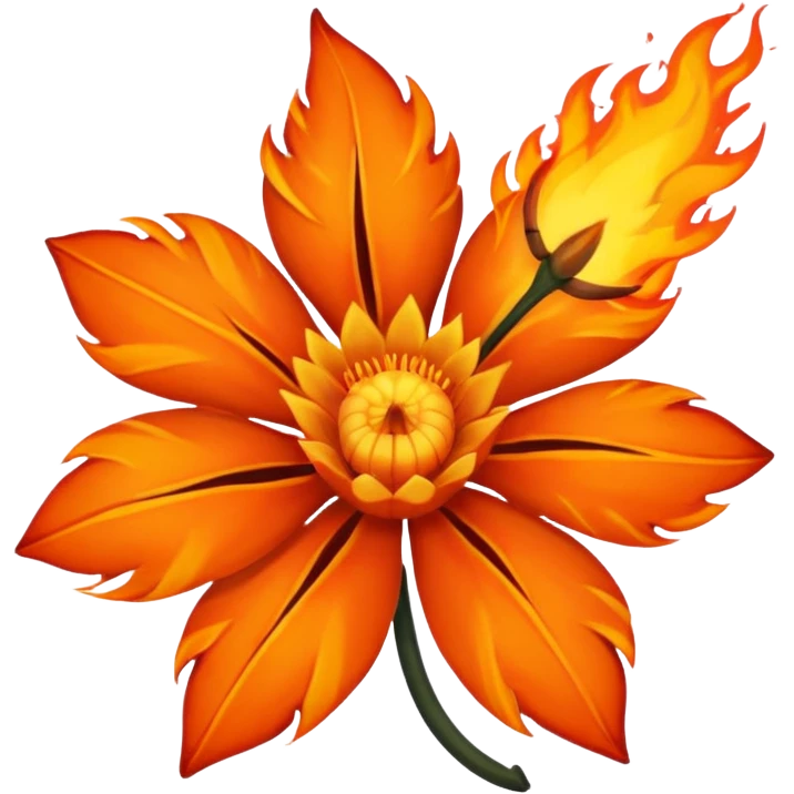 flame flower War emoji