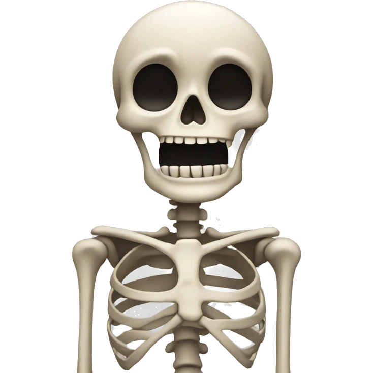 Skeleton shrugging emoji