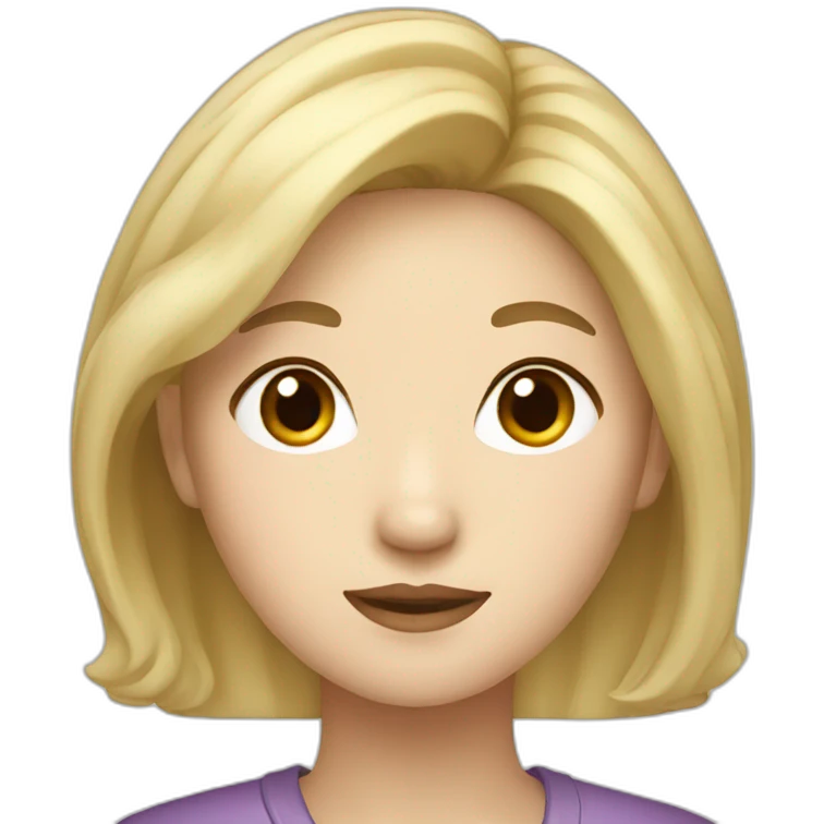 Korean blonde woman emoji