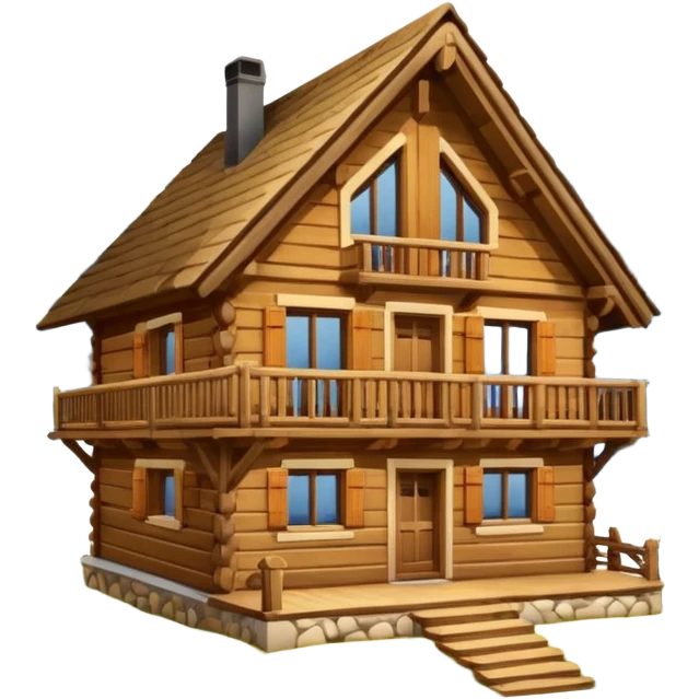 chalet de montagne dans les alpes emoji