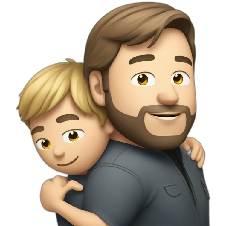 steve wozniak and elon musk hugging emoji