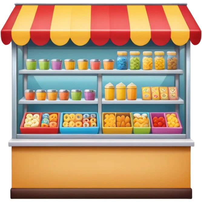 small snack shop, front facing, no text emoji