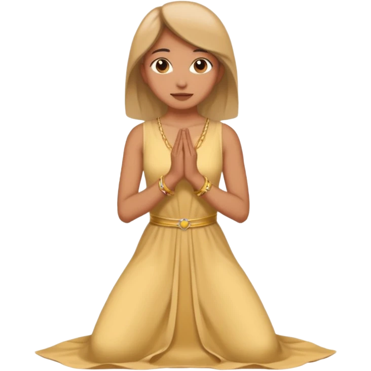 he looks sitting must be kneeling emoji