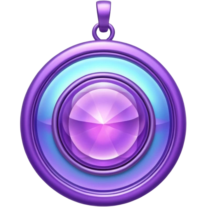 glitter purple amulet emoji