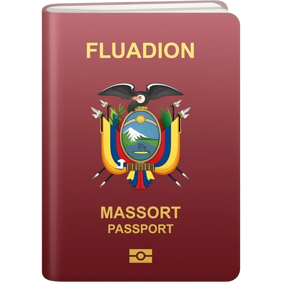 a  red ecuadorian passeport emoji