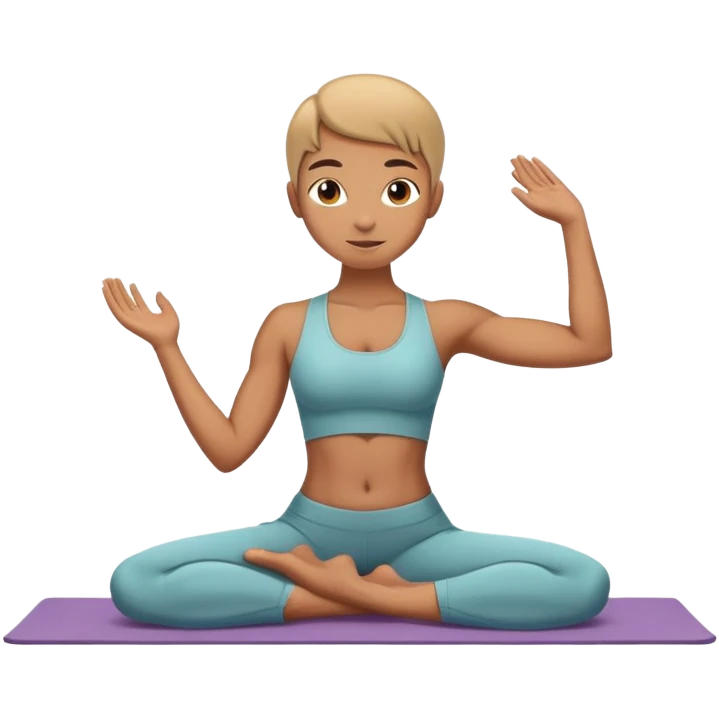 person doing cobra pose yoga emoji