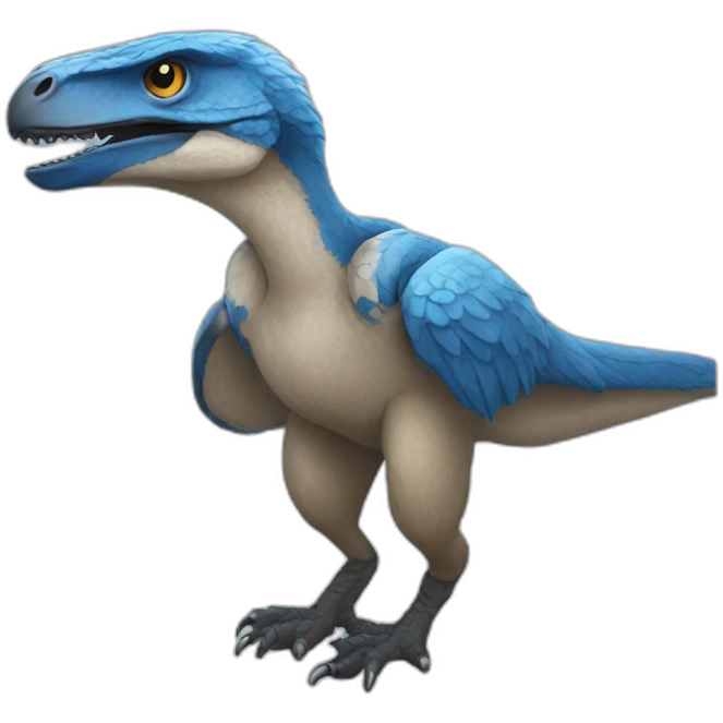 blue raptor emoji